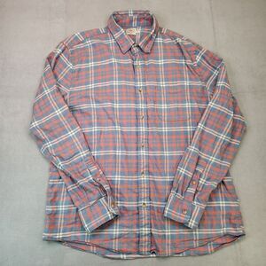 Faherty Flannel Shirt Men's XL Plaid Long Sleeve Button Up Lightweight Supima